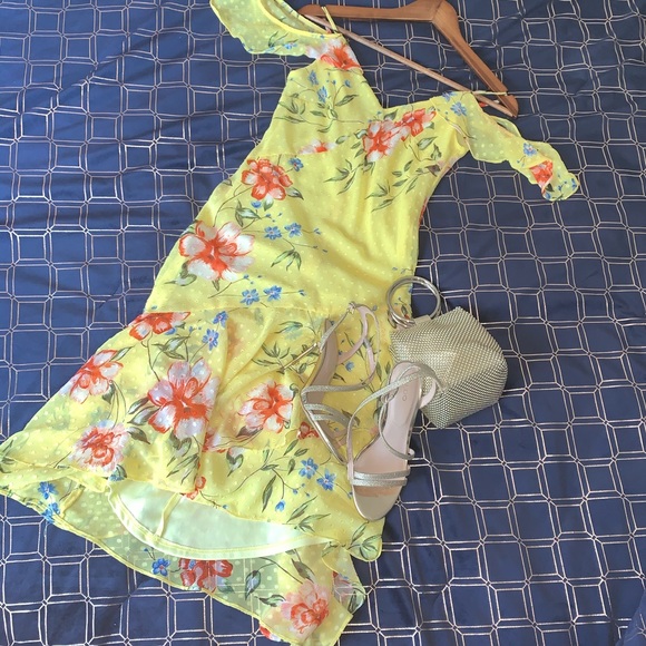 LE CHATEAU FLORAL DRESS - Picture 1 of 8